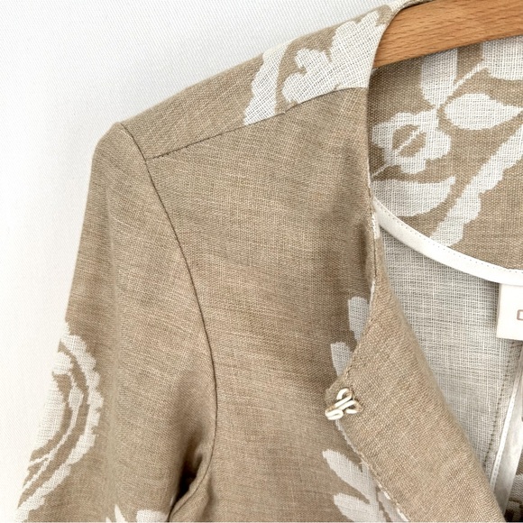 Chico’s ~new~ Jaquard Cotton Linen Topper In XS Petite - Picture 5 of 16